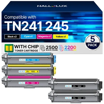 Toner TN-241/TN-245 für Brother MFC 9332CDW, 5er-Pack