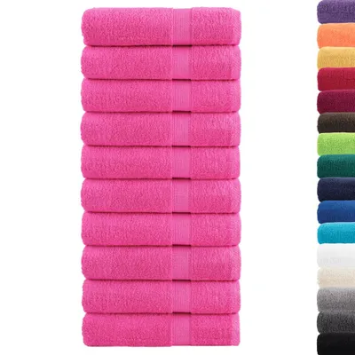 Immagine prodotto di Asciugamani da Doccia SOLUND 10 pz Rosa 70x140 cm 600 g/m²