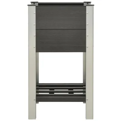Immagine prodotto di Fioriera Rialzata da Giardino con Ripiano 50x50x90cm WPC Grigio