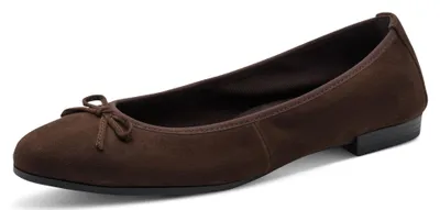Productafbeelding van Tamaris dames balletjes, leer, bruin, maat 40 EU