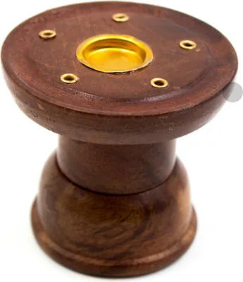 Produktbild von Räucherstäbchen und -kegelhalter aus Sheesham-Holz