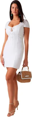 Produktbild von Guess Isabeau Bows Kurzes Kleid Weiß L Frau Weiß L