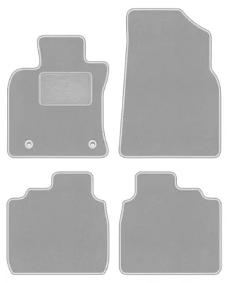 Imagen del producto de Alfombrillas de moqueta para Lexus ES VII desde 2017 (sedán) – juego de 4 piezas, grises, a medida – Wielganizator OSLO