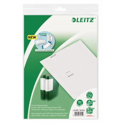Produktbild von Leitz Folder labels, grey Grau
