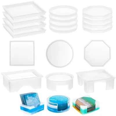 Produktbild von Omgoods – Set mit 18 Silikonharzformen für DIY-Projekte