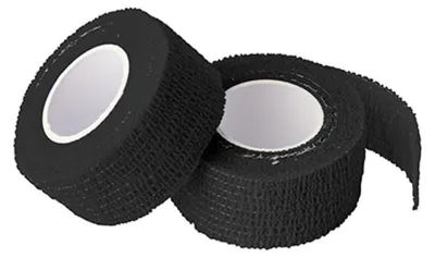 Produktbild von 9 Rollen Pflaster, selbsthaftend 5 m x 2,5 cm schwarz