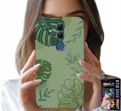 Image de Étui Pour Huawei Mate 20 Lite - Vert Feuilles Motif Floral Dos