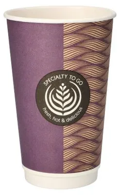 Immagine prodotto di 400 bicchieri Papstar, cartone To Go 0,4 l Ø 9 cm, 13,5 cm a doppia parete 84868 Bicchieri usa e getta Bicchieri di cartone Bicchieri da caffè To Go