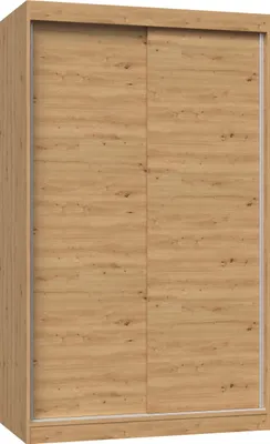 Zdjęcie produktu dla Cdf Szafa Przesuwna Iga 120 Cm Drzwi Przesuwne Półki Dąb Artisan