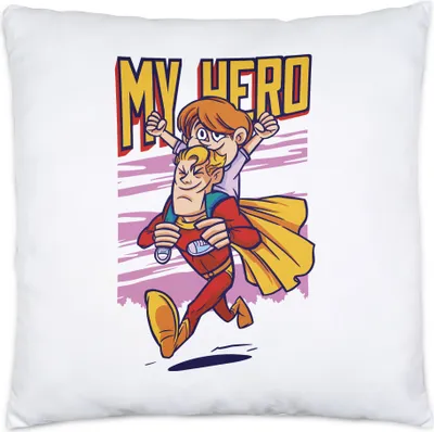 Produktbild von My Hero Kissen Inkl. Füllung Vatertag Geschenkidee Bester Papa Superhelden Vater