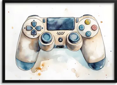 Produktbild von Jugendposter im Rahmen für einen jugendlichen Spieler Controller Pad Spiele