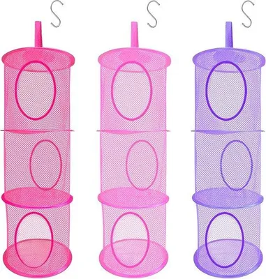 Obrázek produktu pro Skládací věšák se 3 přihrádkami a mikrovláknovými utěrkami – ideální na hračky a oblečení