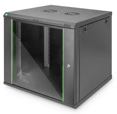 Produktbild von Wandgehäuse Dynamic Basic Serie - 600x600 mm (BxT) (schwarz, 9 Höheneinheiten)