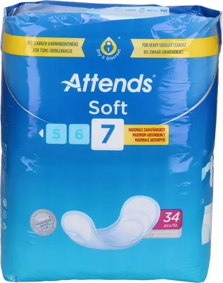 Produktbild von Attends Soft 7 schmale Einlagen, 136 St. Einlagen