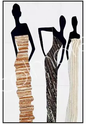 Produktbild von Wanddekoration KHANYA 100% leather 91x122cm Natur