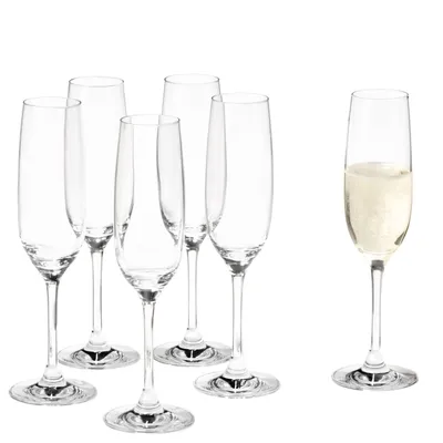 Image de LEONARDO 061445 Ciao+ Coupe à champagne, verre, 190 ml, H 22,5 cm, transparent (6 pièces)