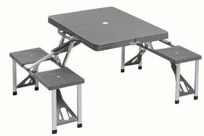 Productafbeelding van Camping Picknick Tafel met Stoelen in Kofferontwerp