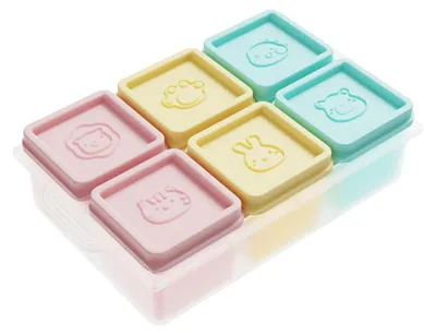 Silikon-Eiswürfelform mit Deckel, 110 ml pro Fach, stapelbar
