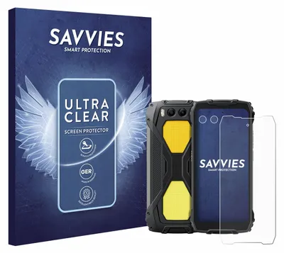 Produktbild von 18x Für Blackview BV7300 (Display+Kamera) Schutzfolie Savvies Displayschutz Display Schutz Folie Klar Transparent