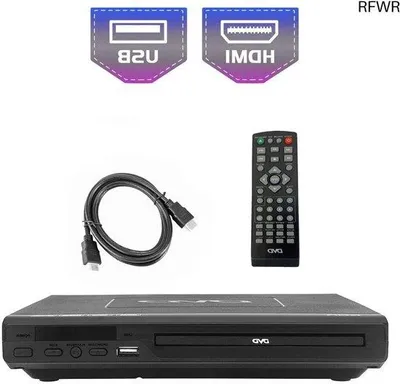 Immagine prodotto di Lettore DVD con USB e HDMI - Compatibile con diverse regioni, telecomando incluso