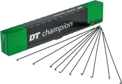 Immagine prodotto di DT Swiss raggi Champion M 2x282 mm, acciaio inox, senza nipplo, nero (confezione da 100)