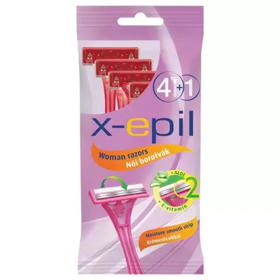 Immagine prodotto di X-Epil - Rasoio a doppia lama monouso da donna (5 pz.)
