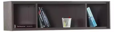 Produktbild von Computertisch Set 3tlg Schreibtisch Bücherregal Holz Grau Regale Tisch