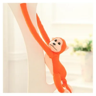 Produktbild von Leantoys Plüsch-Affe-Maskottchen mit Sound, orange 80 cm