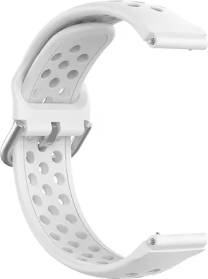 Produktbild von BStrap Silicone Dots Armband für Garmin Vivoactive 4s, white