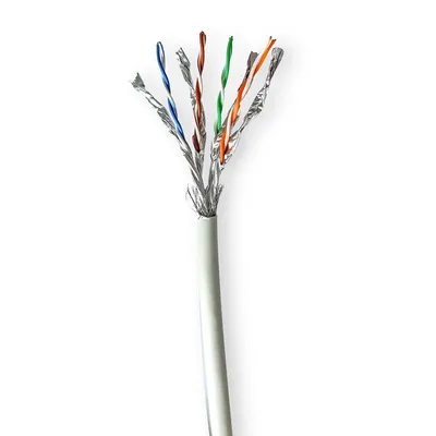Produktbild von Nedis CAT7-Netzwerkkabel-Rolle - Solid - S/FTP - Reines Kupfer - 305 m - Innen - Rund - LSZH - Grau - Pull Box - ausziehbar