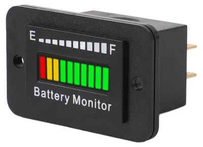 Productafbeelding van 12V, 24V, 48V, 60V, 72V LED-batterijmonitor, meetinstrumenten voor brandstofniveau, geschikt voor golfkarren, vorklifters en grasmaaiers