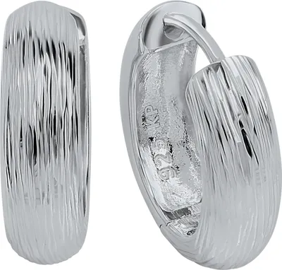 Produktbild von V Creolen 925/- Sterling Silber 1,6cm Silbergrau 271210305