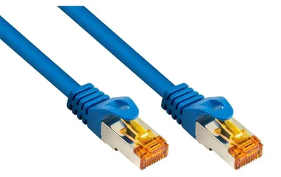 Obrázek produktu pro Propojovací kabel Cat.7 RJ45, TPE, 10 m, modrý, ohebný síťový kabel