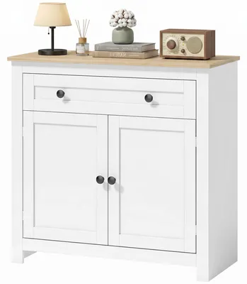 Productafbeelding van HOMCOM dressoir/keukenmeubel met lade, dubbele deur, verstelbare legplank