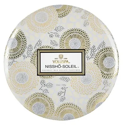 Obrázok produktu pre Voluspa Japonica Nissho Soleil 3 Wick Tin vonná sviečka 340g