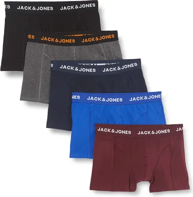 Obrázek produktu pro JACK & JONES pánské boxerky Jack & Jones 5-pack trunks strečové kalhoty JACHUEY velikost: M