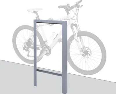 Produktbild von Fahrradbügel MCW-J74 Fahrradständer Anlehnbügel, verzinkter Kohlenstoffstahl Outdoor-pulverbeschichtet 115x60x6cm  grau