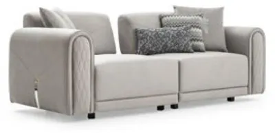 Zdjęcie produktu dla Sofa zestaw 3+3+1 siedzisko zestaw design sofy tapicerka skórzana kanapa sofa