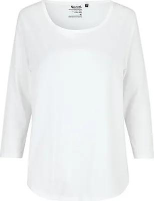Immagine prodotto di Neutral O81006 | Maglietta donna con maniche a tre quarti - Maniche a 3/4 - Colore: Bianco - Taglia: L