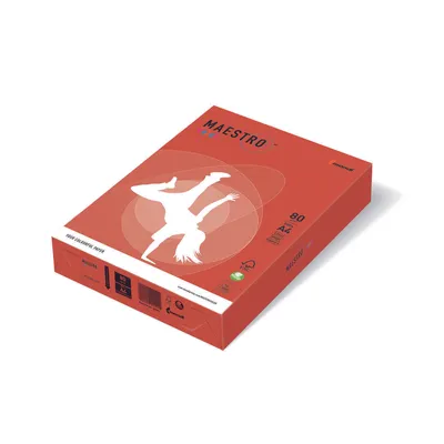 Produktbild von mondi MAESTRO color Kopierpapier - DIN A4 -  80 g/m² - 500 Blatt - ziegelrot ZR09