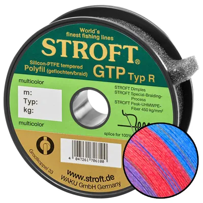 Produktbild von Schnur STROFT GTP Typ R Geflochtene 100m multicolor R5-0,250mm-11kg