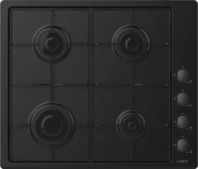 Image de Candy Hoover Candy Idea CHW6LBB, Noir, Intégré, 60 cm, Plaque de cuisson gaz, Inox, 4 zone(s)