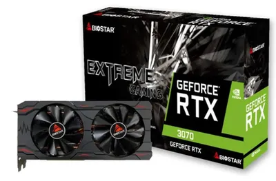 Produktbild von Biostar VN3706RM82 - GeForce RTX 3070 - 8 GB - GDDR6 - 256 Bit - PCI Express 4.0 - 2 Lfter