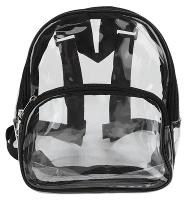Immagine prodotto di Zaino impermeabile - Zaino trasparente - Scomparti a 2 livelli - Borsa a tracolla compatta - Adatto per scuola/sport - Realizzato in PVC resistente - Borsa trasparente