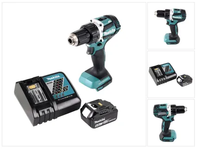 Immagine prodotto di Makita DDF 484 RG1 Trapano avvitatore a batteria Brushless 18 V 54 Nm + 1x batteria ricaricabile 6,0 Ah + caricatore