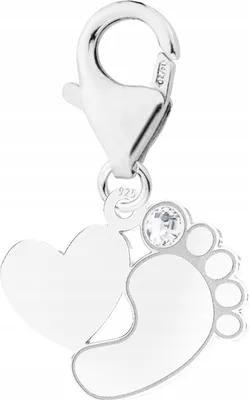 Image de Pendentif en argent avec pieds de bébé Pied Pied ARGENT 925