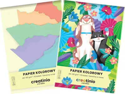 Obrázok produktu pre CreArtio farebný papier A4 10 listov 80 g sada