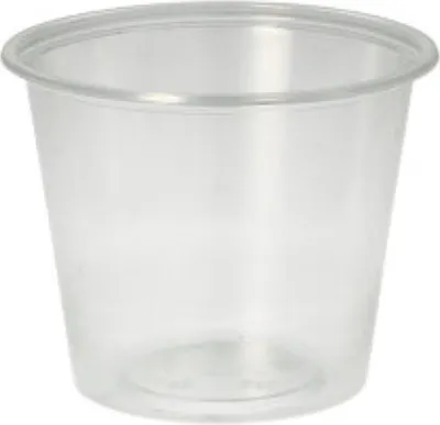 Produktbild von 50 Dressingbecher, PP rund 125 ml Ø 7,1 cm · 5,7 cm transparent