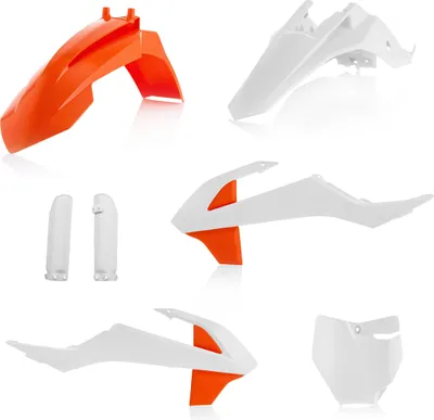 Produktbild von ACERBIS Verkleidungskit 7 Teile Orange/Weiß