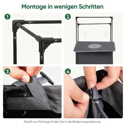 Produktbild von Pfandflaschen Sammelbehälter 100L Dunkelgrau mit Deckel & Einwurfloch, Sekey